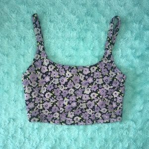 Cropped Jacquard Top